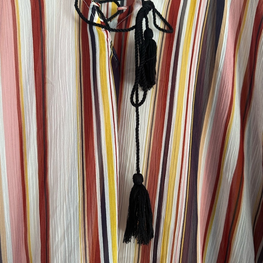 ***3 for $15**Maurices flowy Pink and Orange beach coverup - Picture 2 of 3